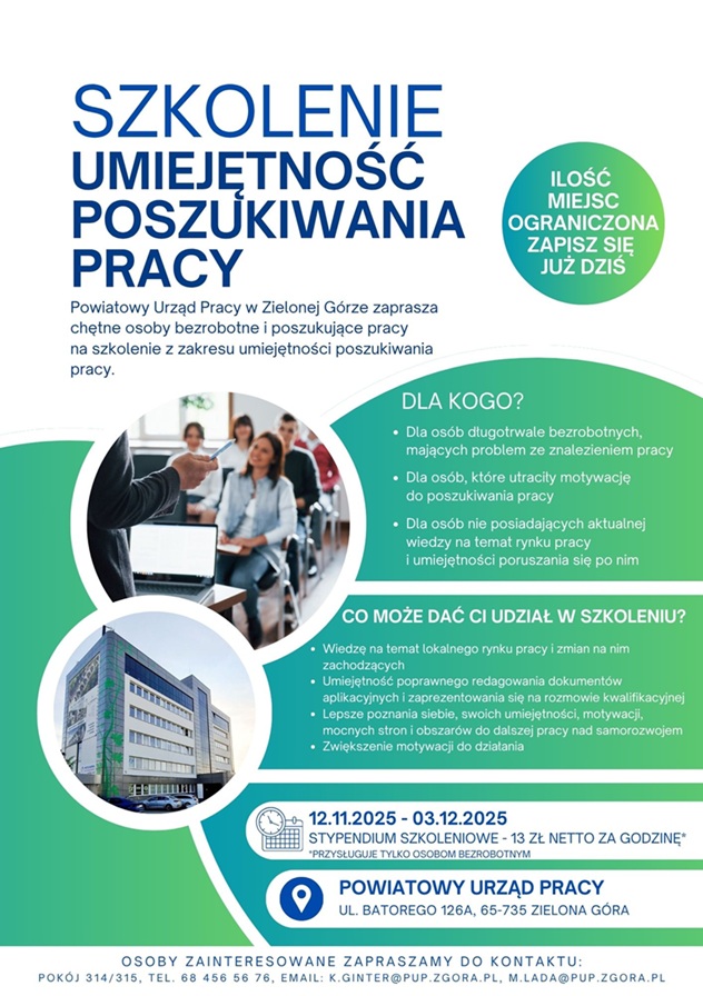Zdjęcie artykułu Szkolenie z zakresu umiejętności poszukiwania pracy