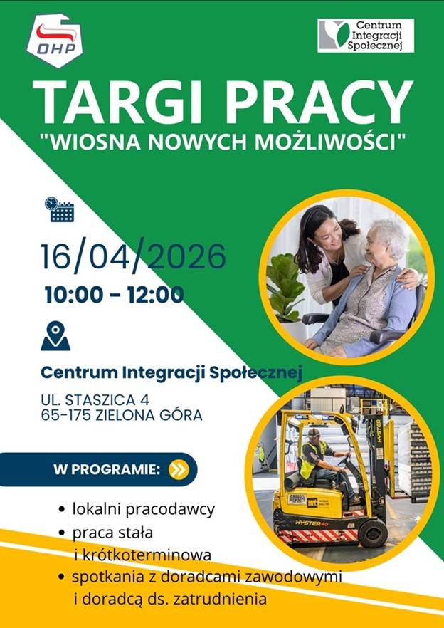 Obrazek dla: Targi Pracy "Wiosna nowych możliwości"