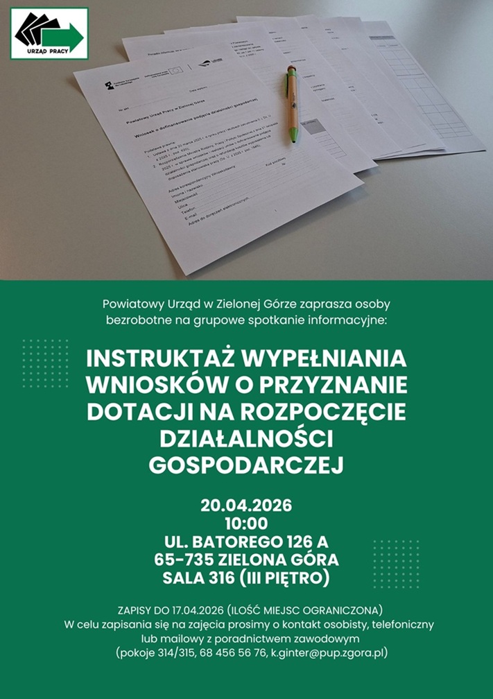 Obrazek dla: Instruktaż wypełniania wniosków o przyznanie dotacji na...