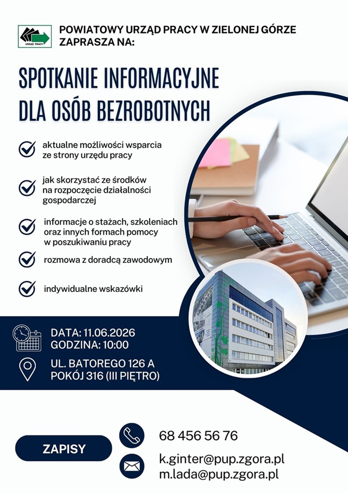 Obrazek dla: Spotkanie informacyjne dla osób bezrobotnych