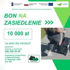 Zdjęcie artykułu Projekt Aktywizacja zawodowa osób bezrobotnych z powiatu zielonogórskiego (II) - bon na zasiedlenie